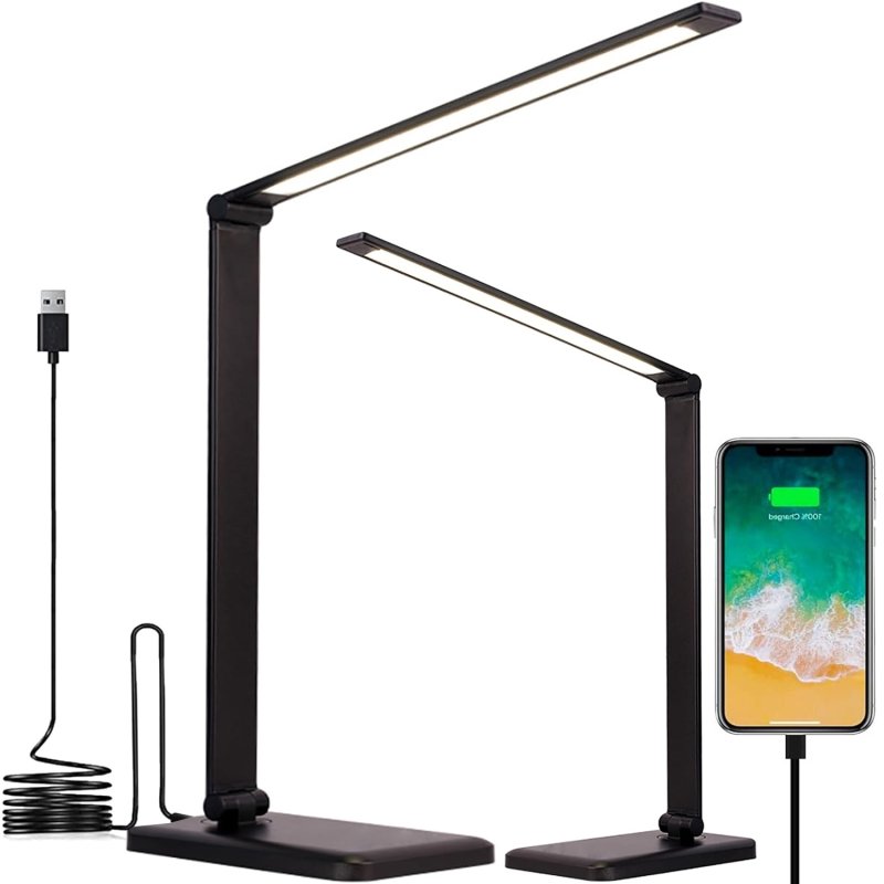 Lampa biurkowa LED z ładowaniem USB