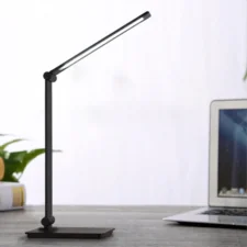 Lampka na biurko LED z ładowaniem USB Czarna