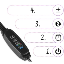 Lampa UV do uprawy i wzrostu roślin 60LED Klips