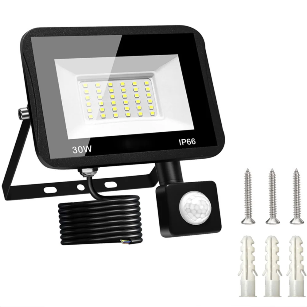 Halogen roboczy 30W LED SMD 230V IP66 z czujnikiem ruchu