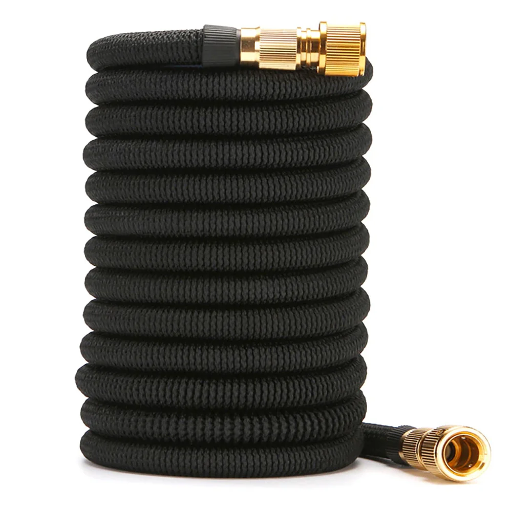 Wąż ogrodowy rozciągliwy 1/2" 30m + Złączki mosiężne + Pistolet zraszacz + Uchwyt i worek do przechowywania