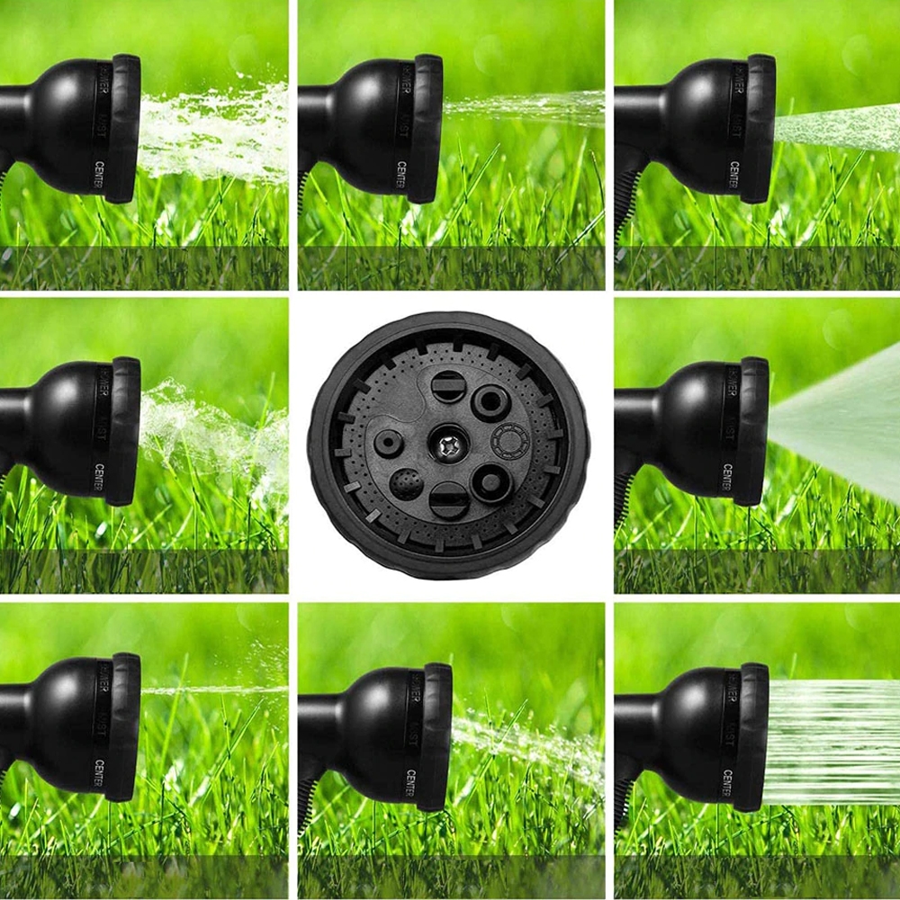 Wąż ogrodowy rozciągliwy 1/2" 15m + Złączki mosiężne + Pistolet zraszacz + Uchwyt i worek do przechowywania