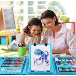 Zestaw artystyczny do malowania w walizce 208el.