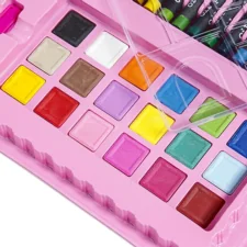 Zestaw artystyczny dla dzieci do malowania i rysowania 208 elementów Różowy + Walizka