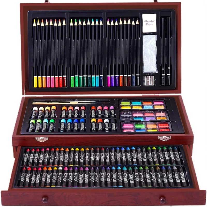 Zestaw artystyczny w walizce do przenoszenia