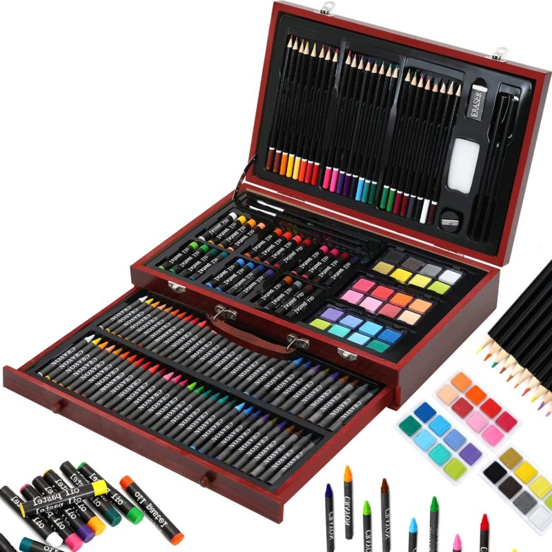 Zestaw artystyczny w walizce do przenoszenia