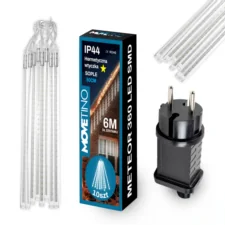 Lampki świąteczne Meteory imitujące padający śnieg IP44 360LED Biały Zimny