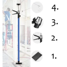 Rozpórka do montażu drzwi, futryn oraz podnośnik do mocowania płyt gk rozpierak 2w1 2 sztuki