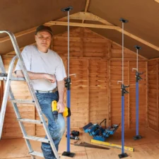 Rozpórka do montażu drzwi, futryn oraz podnośnik do mocowania płyt gk rozpierak 2w1 2 sztuki