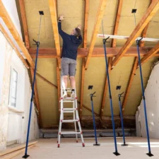 Rozpórka do montażu drzwi, futryn oraz podnośnik do mocowania płyt gk rozpierak 2w1 2 sztuki