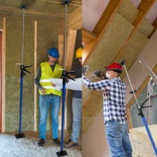 Rozpórka do montażu drzwi, futryn oraz podnośnik do mocowania płyt gk rozpierak 2w1 2 sztuki