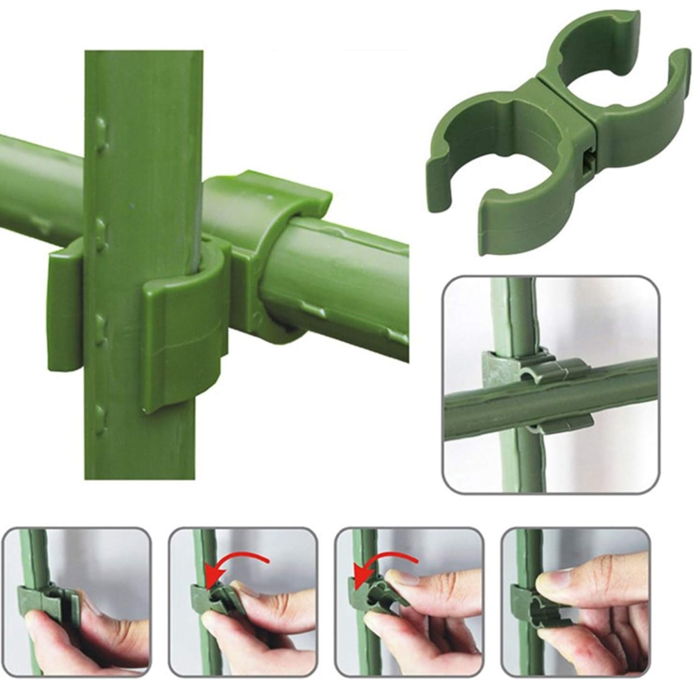 Łącznik obrotowy 360° do tyczek ogrodowych 11mm 6 sztuk