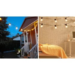 Girlanda solarna ogrodowa, Kulki 10 LED