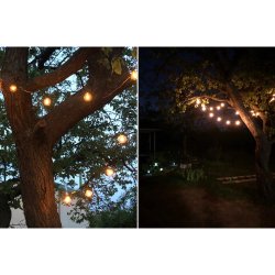 Girlanda solarna ogrodowa, Kulki 10 LED