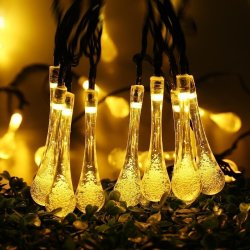 Girlanda solarna ogrodowa, Krople 20 LED