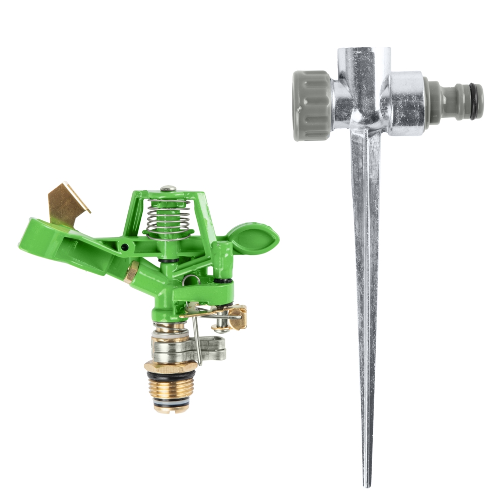 Zraszacz ogrodowy metalowy pulsacyjny 360° Zraszacz ogrodowy metalowy pulsacyjny 360°