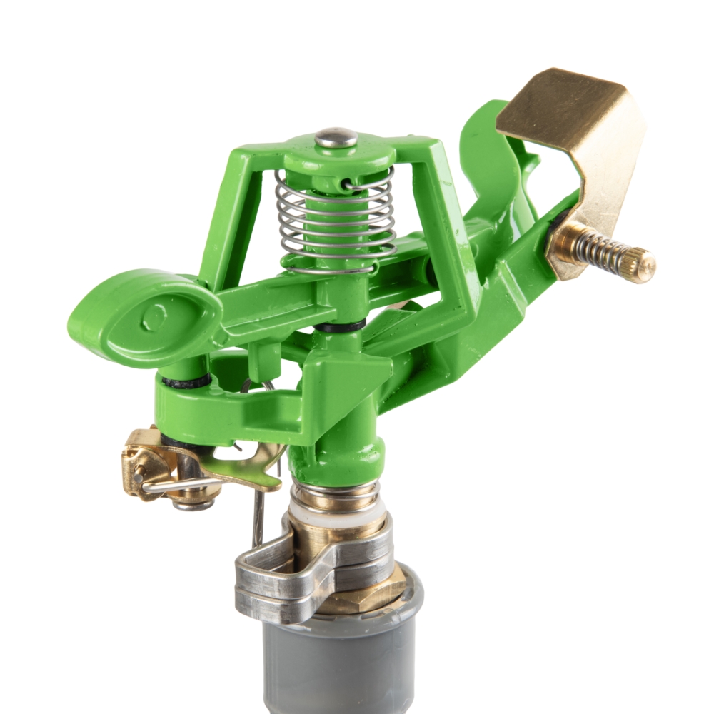 Zraszacz metalowy ogrodowy pulsacyjny 360° + Stojak