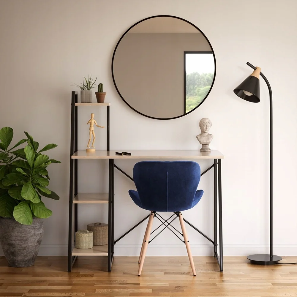 Lustro okrągłe do zawieszenia na ścianę Czarne 60cm