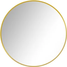 Lustro okrągłe do zawieszenia na ścianę Złote 60cm