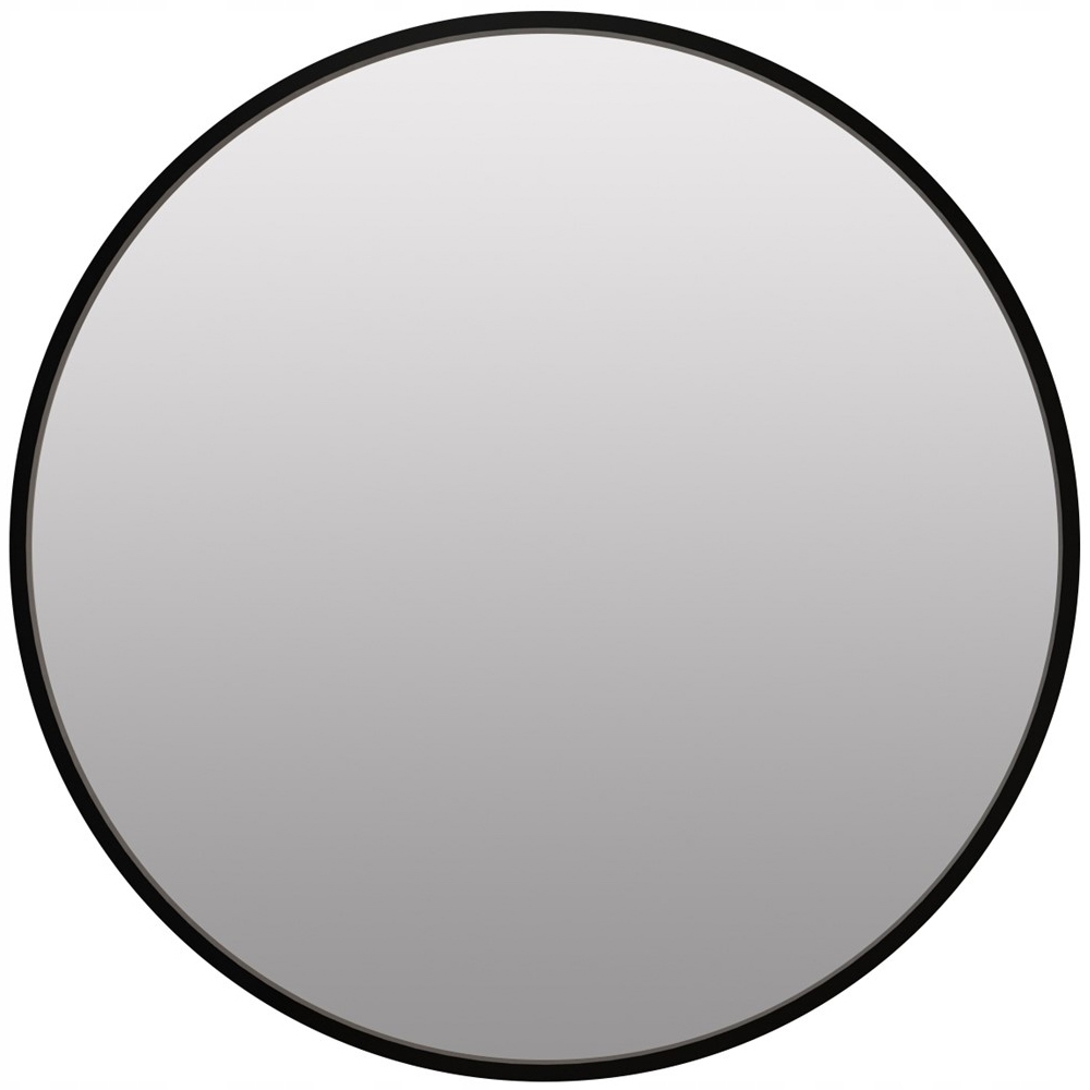 Lustro okrągłe do zawieszenia na ścianę Czarne 50cm Lustro okrągłe do zawieszenia na ścianę Czarne 50cm