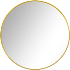 Lustro okrągłe do zawieszenia na ścianę Złote 50cm