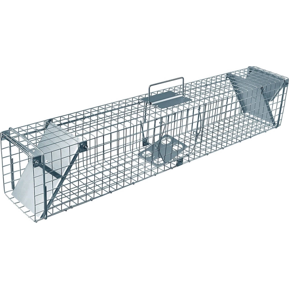 Żywołapka na kuny, łasice i szczury bezpieczna dla zwierząt metalowa pułapka 82x21x20cm Żywołapka na kuny, łasice i szczury bezpieczna dla zwierząt metalowa pułapka 82x21x20cm