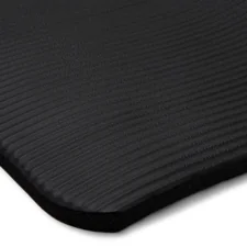 Mata antypoślizgowa do ćwiczeń, fitness lub jogi NBR Czarna 183x61x1,5cm