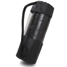 Mata antypoślizgowa do ćwiczeń, fitness lub jogi NBR Czarna 183x61x1,5cm