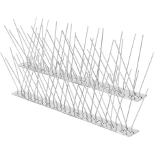 Kolce przeciw ptakom, stal nierdzewna, bezpieczne dla ptaków 50cm 60 sztuk