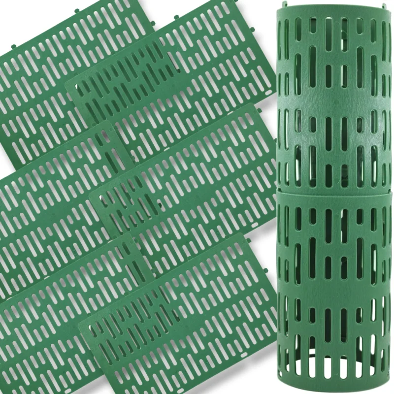 Osłona na pieńki drzew i innych roślin Zielona 6 sztuk