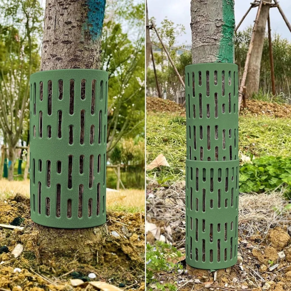 Osłona na pieńki drzew i innych roślin Zielona 6 sztuk