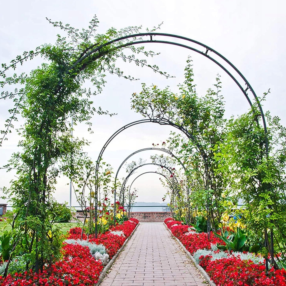 Pergola ogrodowa do róż i roślin pnących metalowa łuk 240cm