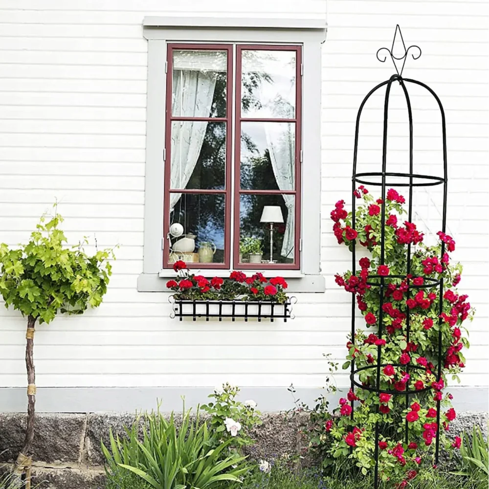 Pergola ogrodowa do róż i roślin pnących metalowa dzwon 190cm