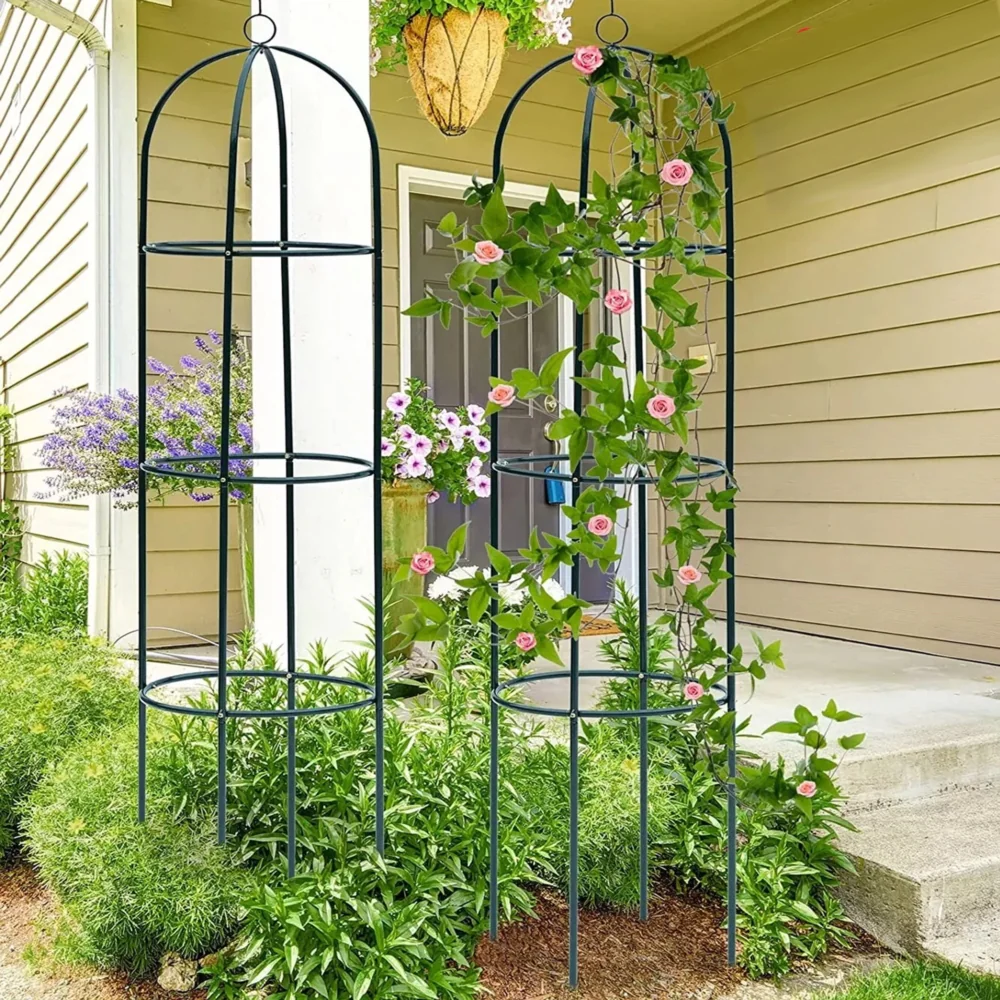 Pergola ogrodowa do róż i roślin pnących metalowa dzwon 190cm