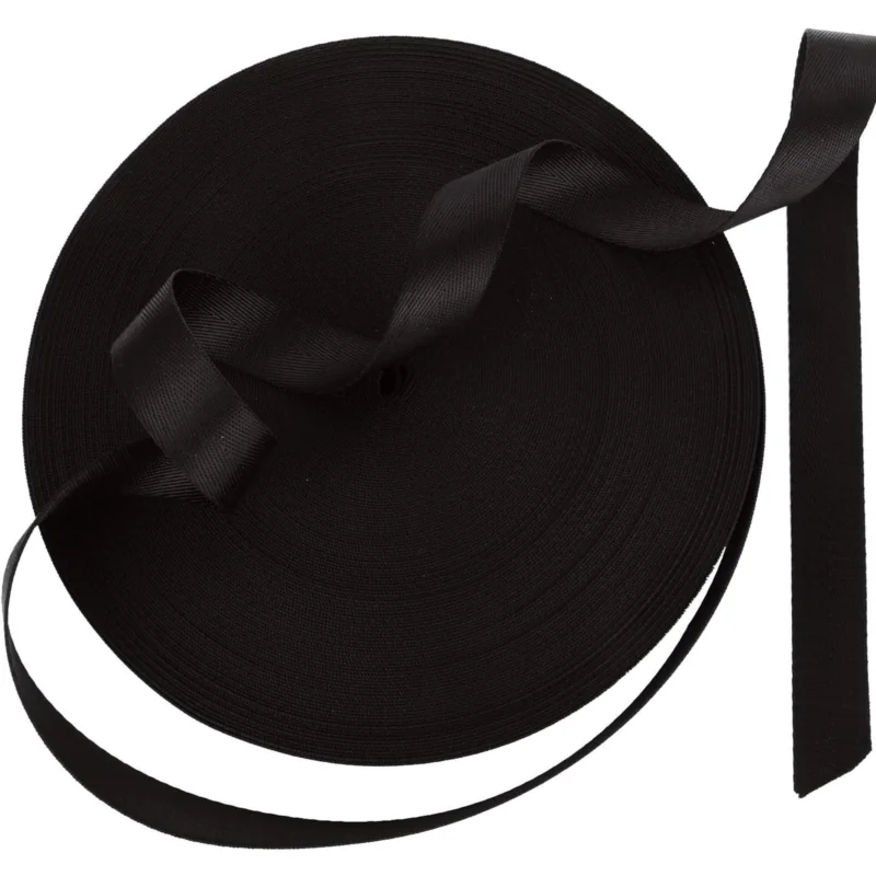 Taśma do mocowania drzew, roślin elastyczna Czarna 30mm / 60m