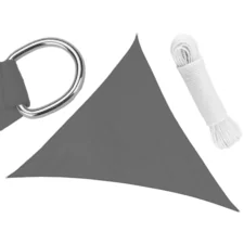 Żagiel przeciwsłoneczny ogrodowy wodoodporny trójkątny Grafitowy 3x3x3m