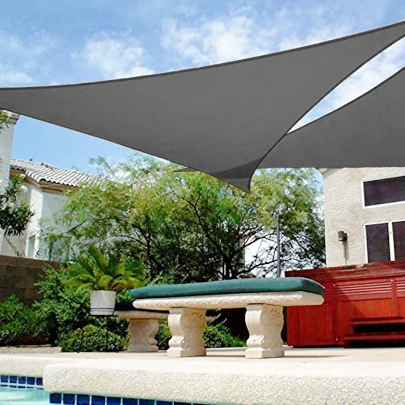 Żagiel przeciwsłoneczny ogrodowy wodoodporny trójkątny Grafitowy 3x3x3m