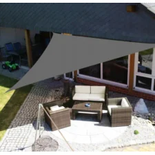 Żagiel przeciwsłoneczny ogrodowy wodoodporny trójkątny Grafitowy 5x5x5m