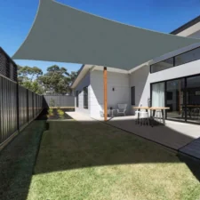 Żagiel przeciwsłoneczny wodoodporny kwadratowy Grafitowy 3x3m + Linka