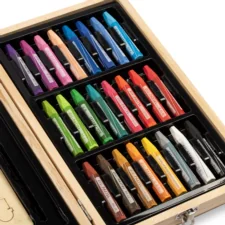 Zestaw artystyczny dla dzieci do malowania i rysowania 196 elementów + Drewniana Walizka