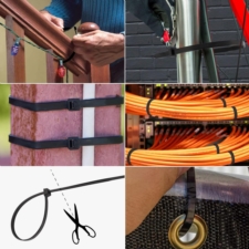 Opaski zaciskowe czarne trytytki 2,5x200mm 100 szt.