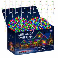 S3M Sople 300 LED kurtyny Multikolor