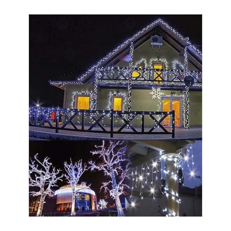 S5Z Sople 500 LED kurtyny Biały Zimny