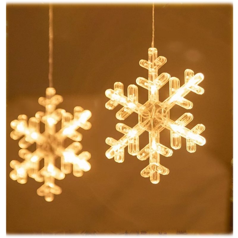 Kurtyna świetla świąteczna Snieżynki Gwiazdki