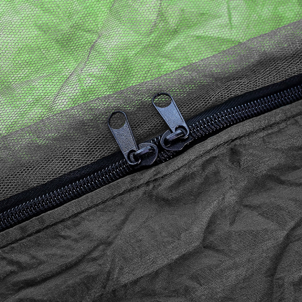 Hamak ogrodowy dwuosobowy z moskitierą Zielony