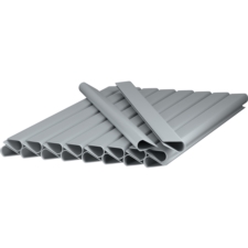 Taśma ogrodzeniowa do paneli ogrodzeniowych 19cm x 35m 450g/m2 Szary + 20 Klipsów