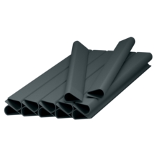 Klipsy do taśmy ogrodzeniowej 19cm Antracyt 12 sztuk