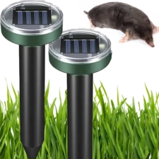 Odstraszacz na krety, gryzonie solarny okrągły zestaw 2 sztuk