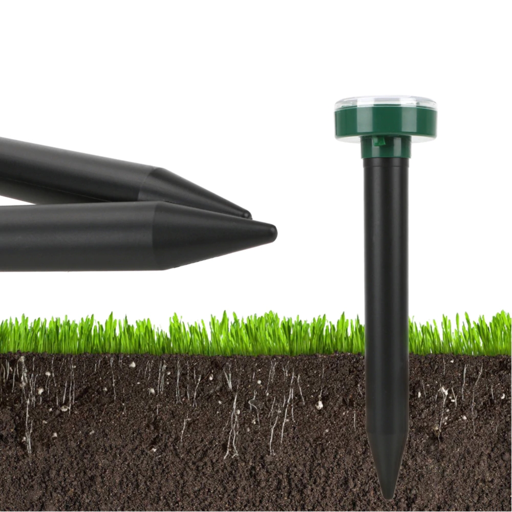 Odstraszacz na krety, gryzonie solarny okrągły zestaw 2 sztuk