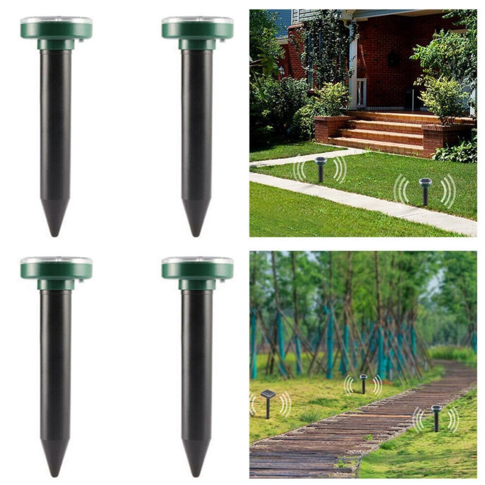 Odstraszacz na krety, gryzonie solarny okrągły zestaw 2 sztuk